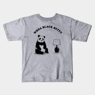 Woah Black Betty Panda Lamp Kids T-Shirt